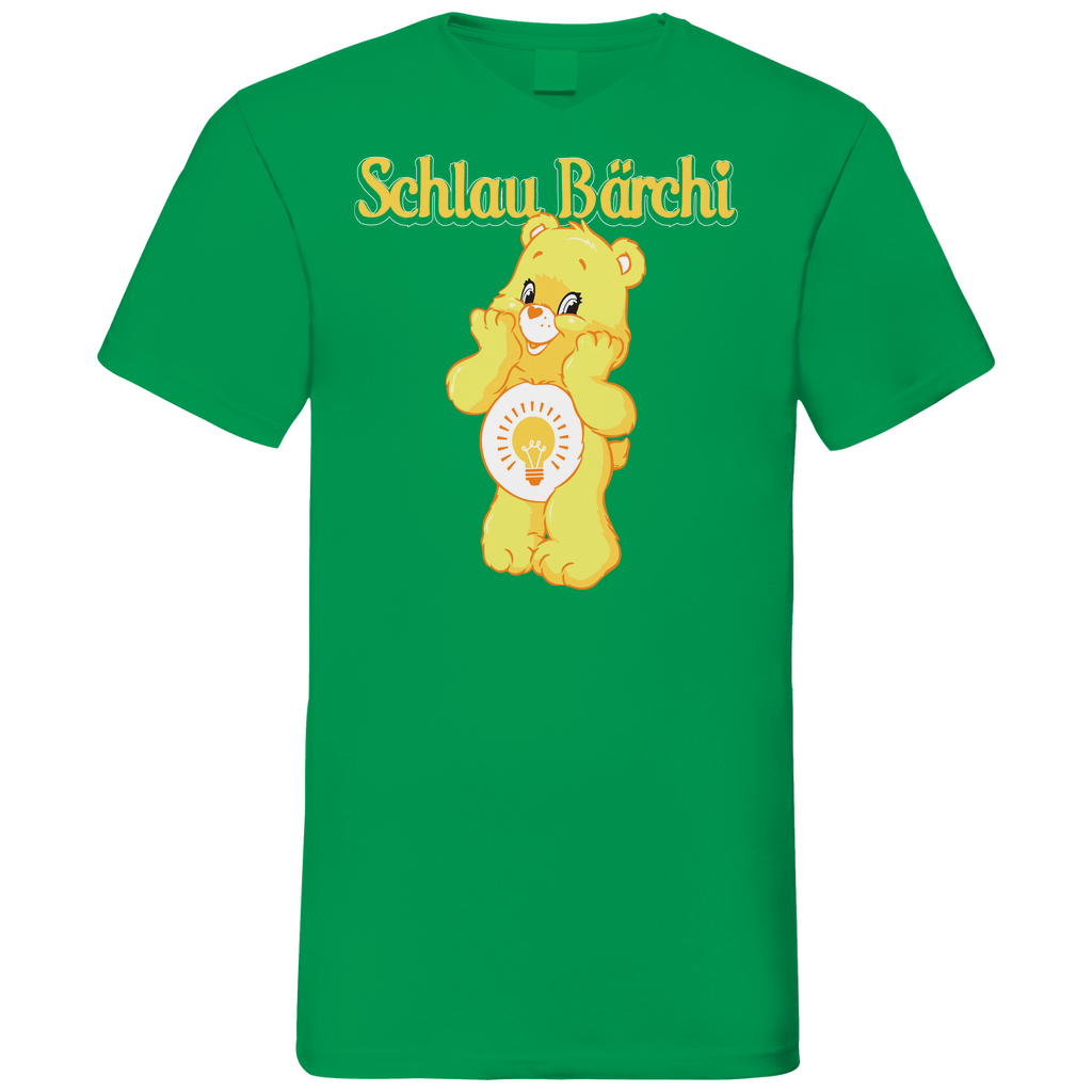 Schlau Bärchi - Glücksbärchi - Herren V-Neck Shirt