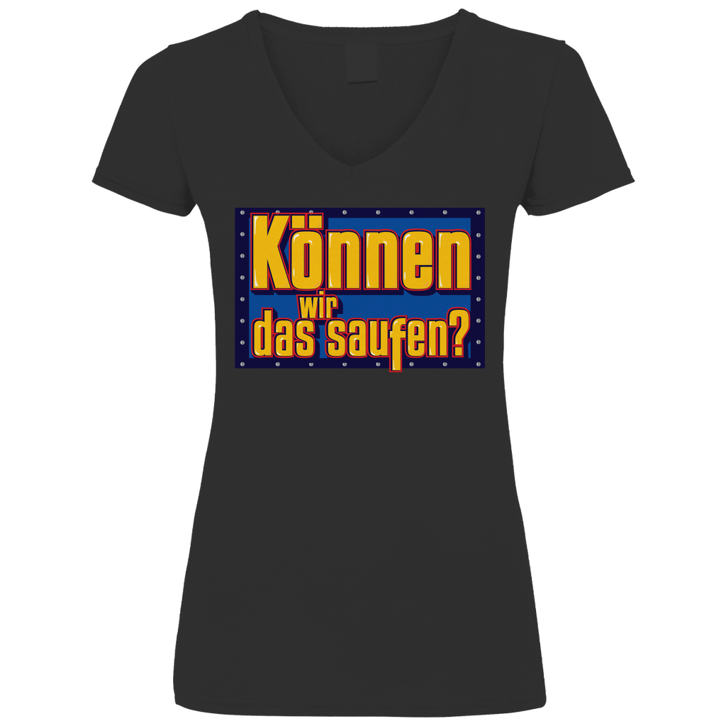 Können wir das saufen? Bob der Baumeister - V-Neck Damenshirt