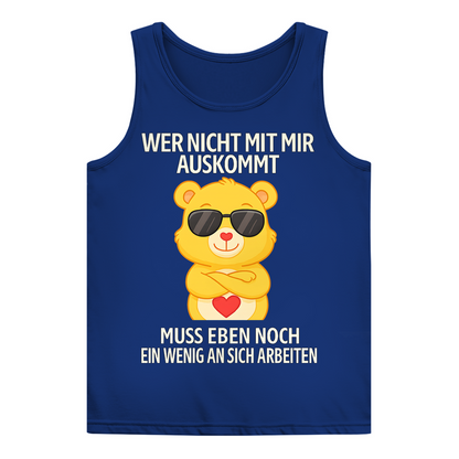 Damen Basic Tank Top Muss an sich Arbeiten Glücksbärchi