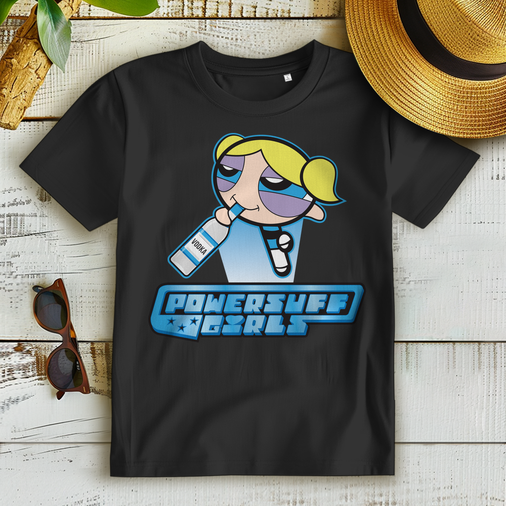 Bubbles Powersuff Powerpuff Girls - Damen Premium Bio T-Shirt Schwarz