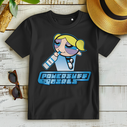Bubbles Powersuff Powerpuff Girls - Damen Premium Bio T-Shirt Schwarz