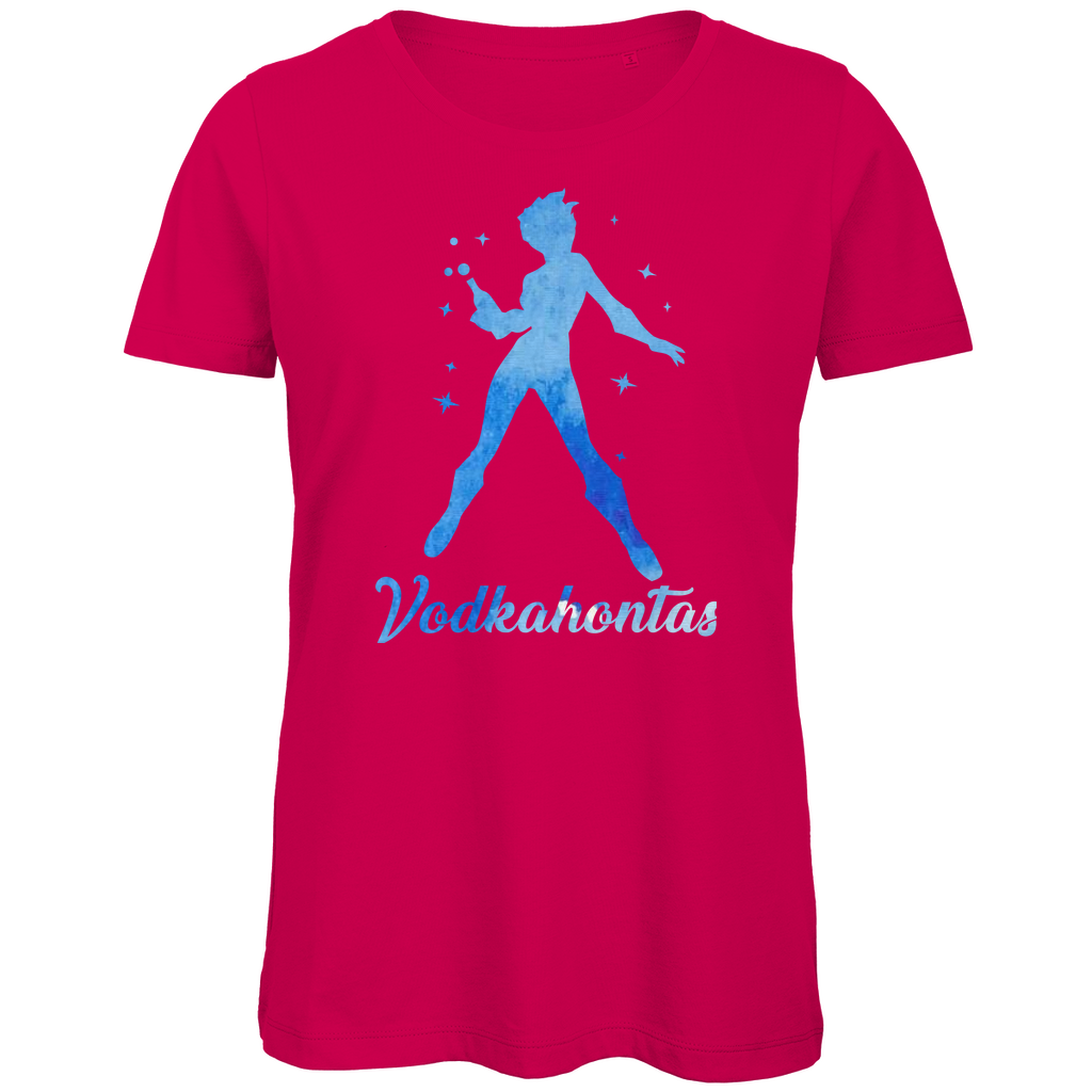 Vodkahontas - Prinzessin Aquarell - Damen Premium Bio T-Shirt Fuchsia