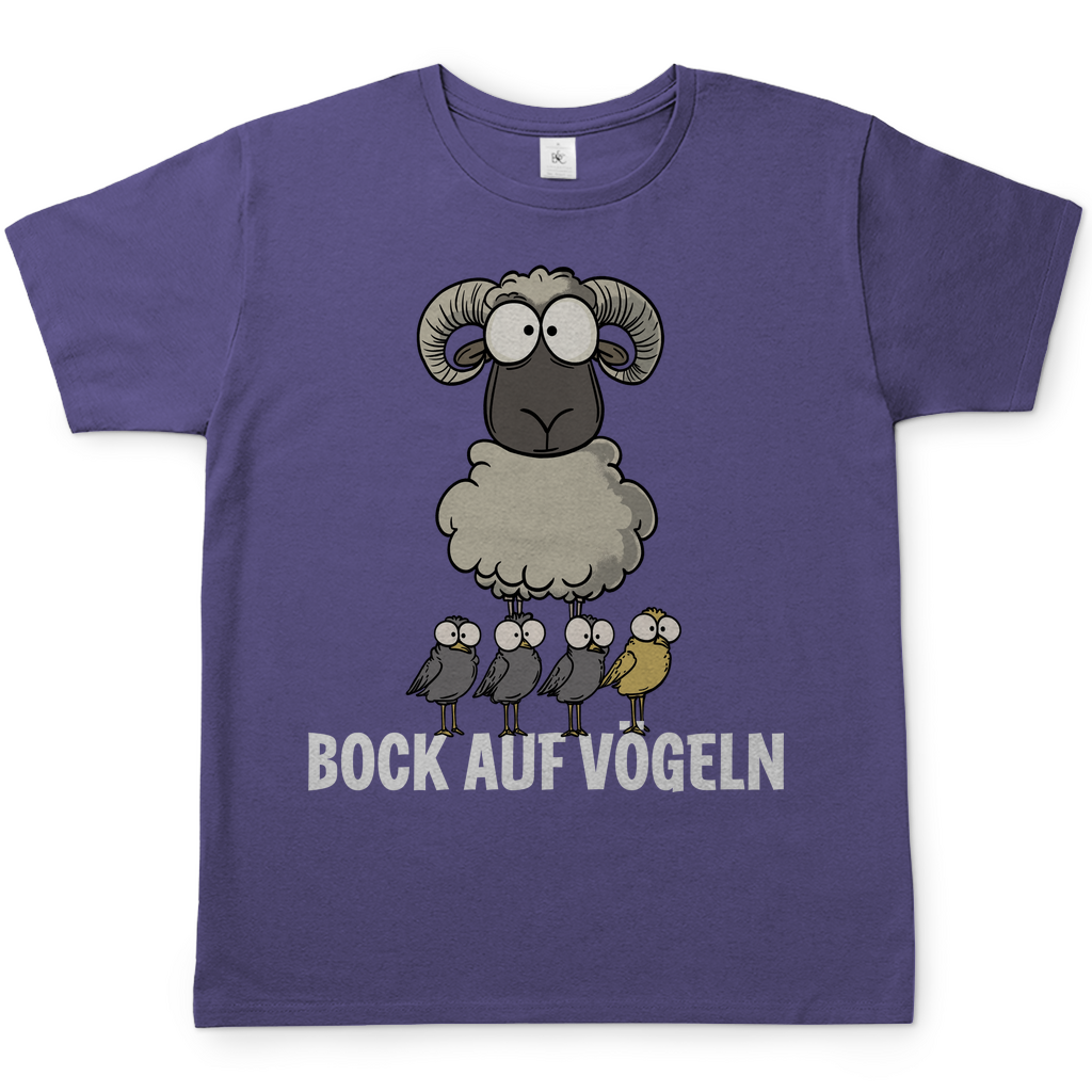 Bock auf Vögeln - Herren Shirt Millennial Lilac