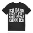 Lustiges Männer Shirt mit Spruch – Ich kann nicht viel aber saufen kann ich Black