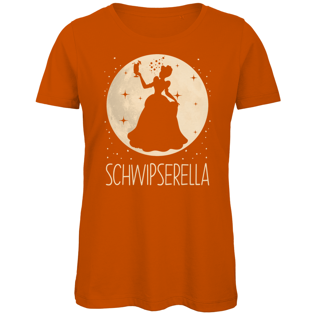 Mond Prinzessin - Schwipserella - Damen Premium Bio T-Shirt Urban Orange