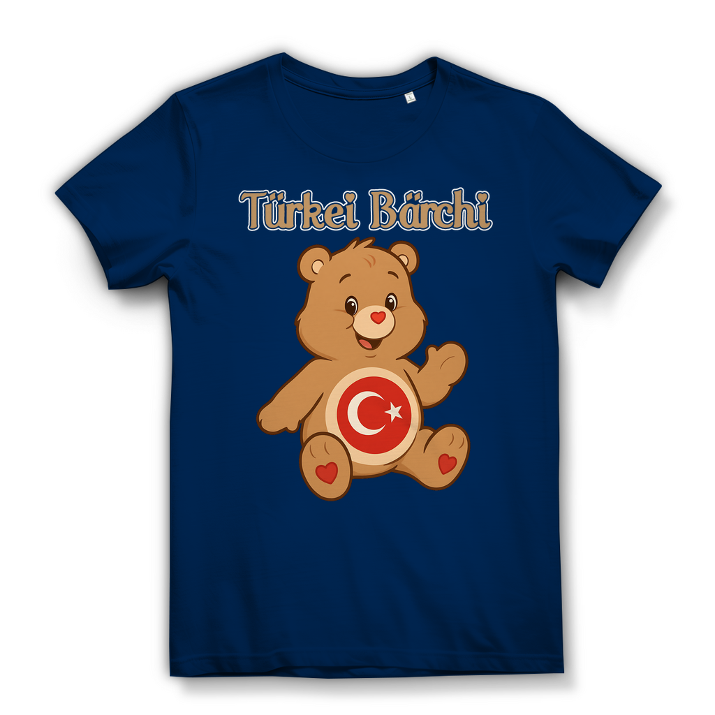 Türkei Bärchi - Glücksbärchi - Damen Premium Bio T-Shirt Navy