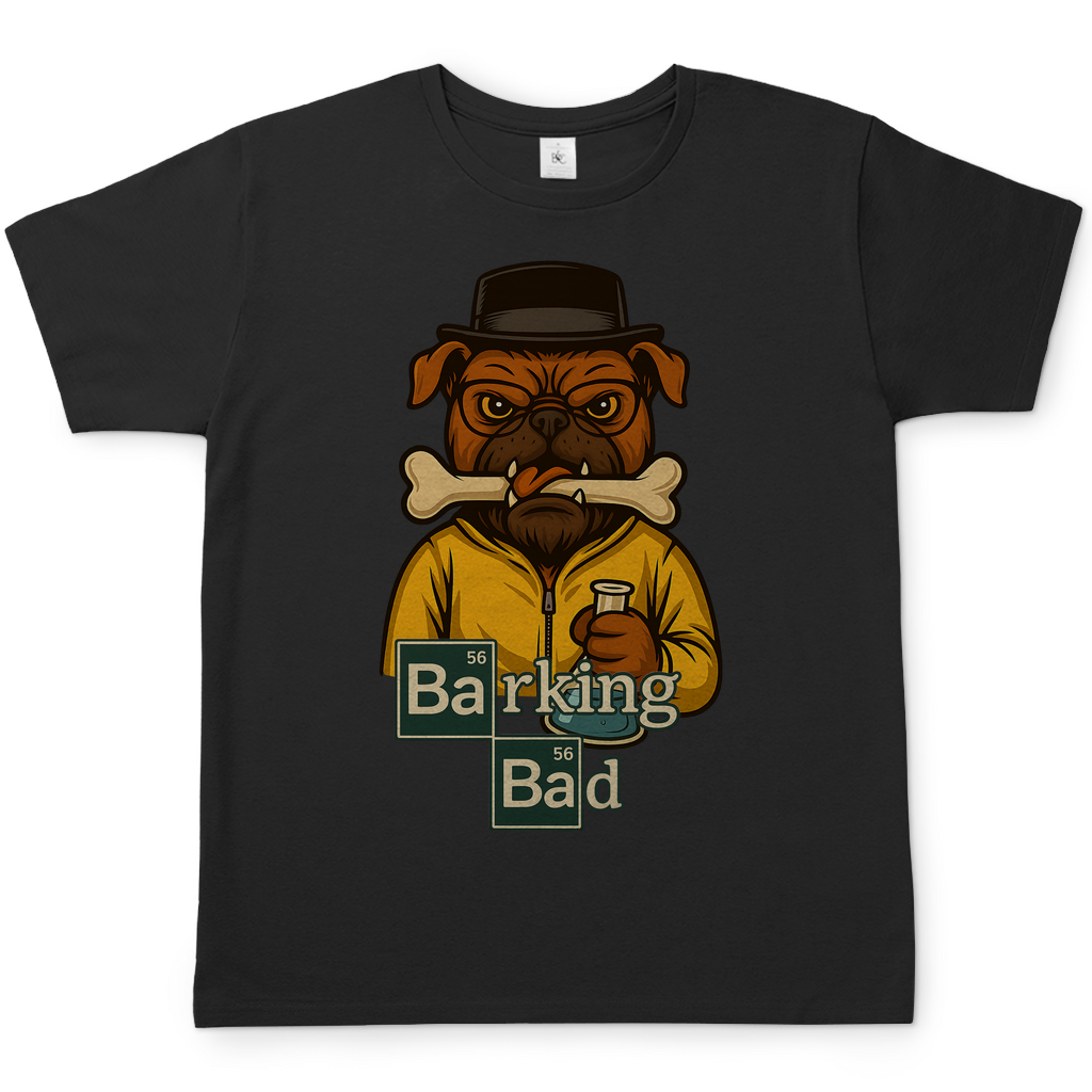 Breaking Bad Barking Bad Dog Hunde - Herren T-Shirt Black