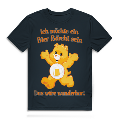 Herren Premium Bio T-Shirt Ich möchte ein Bier Bärchi sein das wäre wunderbar! Dark Grey Solid
