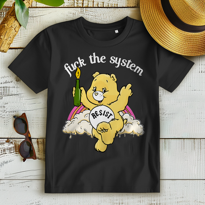 Fuck the System Bärchi Glücksbärchi - Damen Premium Bio T-Shirt