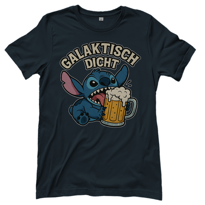 Stitch Galaktisch Dicht Bier Alien - Damen T-Shirt