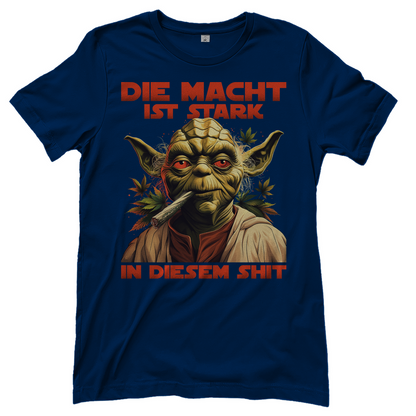 Die Macht ist stark in diesem Shit - Yoda Star Wars - Damenshirt Navy