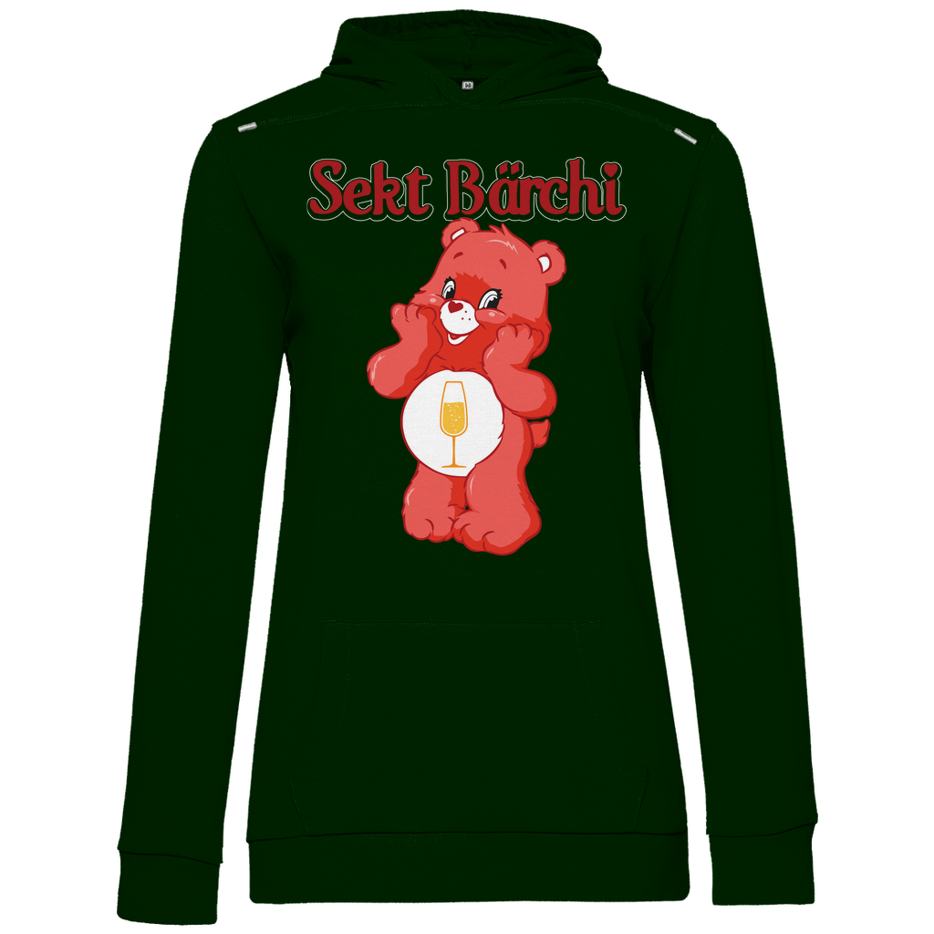 Sekt Bärchi - Glücksbärchi - Damen Hoodie Forest Green