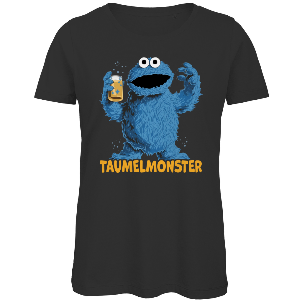 Sesamstraße - Taumel Krümelmonster - Damen Premium Bio T-Shirt Black