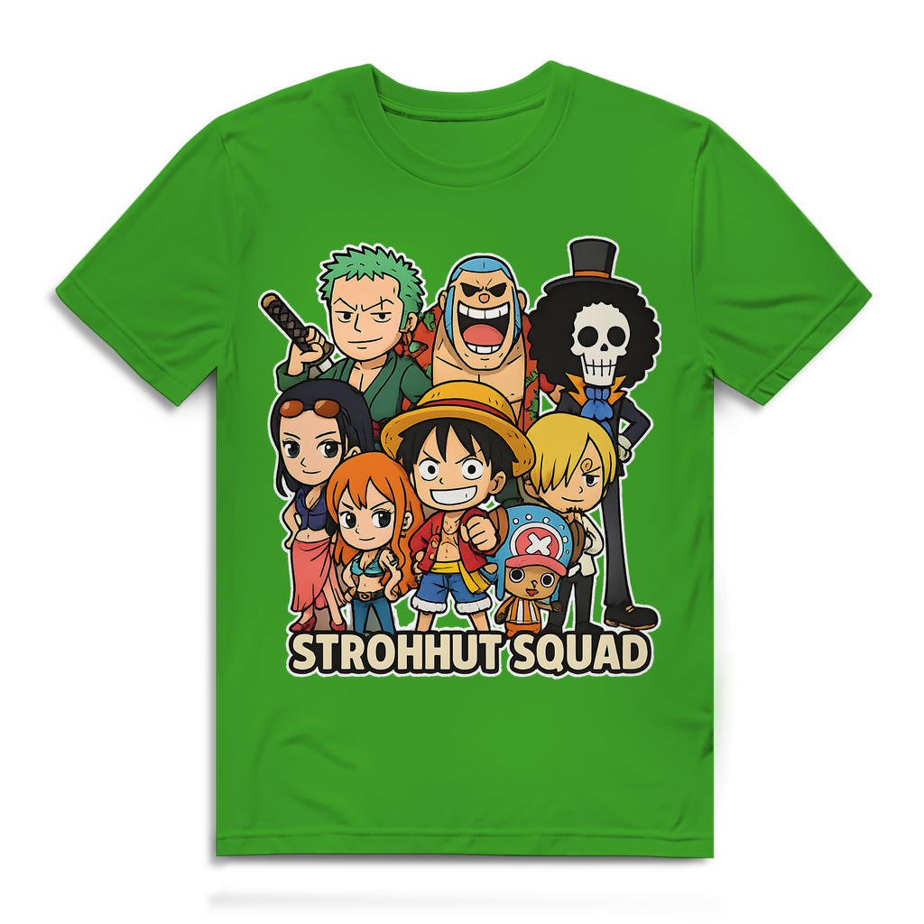 One Piece Strohhut Squad - Herren Premium Bio T-Shirt Real Green