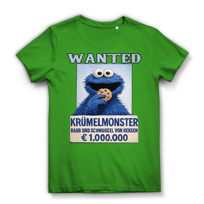 Wanted Krümelmonster Raub und Schmuggel von Keksen - Damen Premium Bio T-Shirt