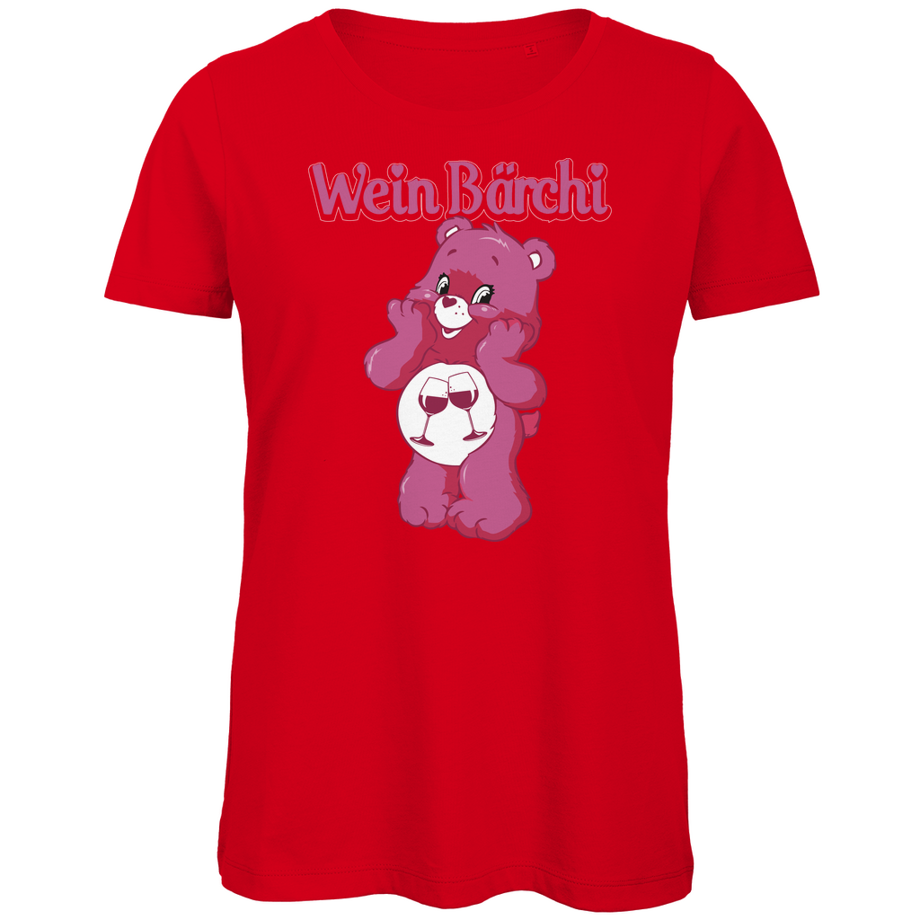 Wein Bärchi - Glücksbärchi - Damen Premium Bio T-Shirt Red
