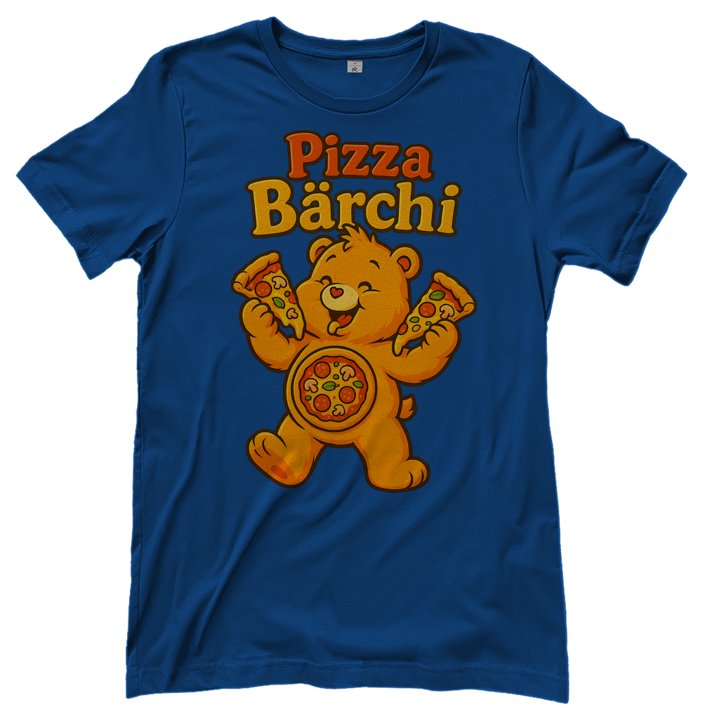 Pizza Bärchi - Glücksbärchi - Damen T-Shirt Royal Blue