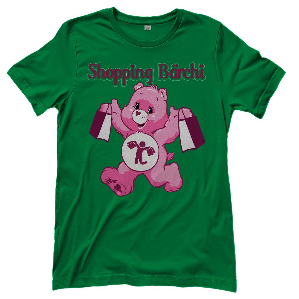 Shopping Bärchi - Glücksbärchi - Damenshirt Kelly Green