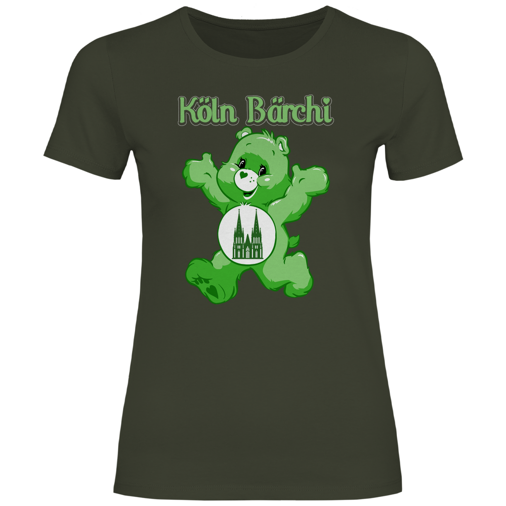 Köln Bärchi - Glücksbärchi - Damenshirt Urban Khaki