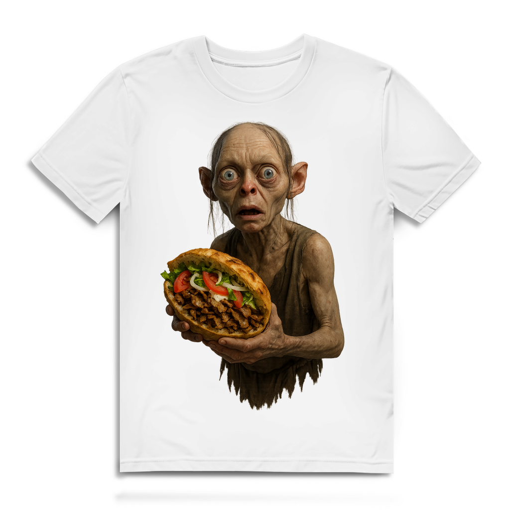 Döner mein Schatz Gollum LOTR - Herren Premium Bio T-Shirt White