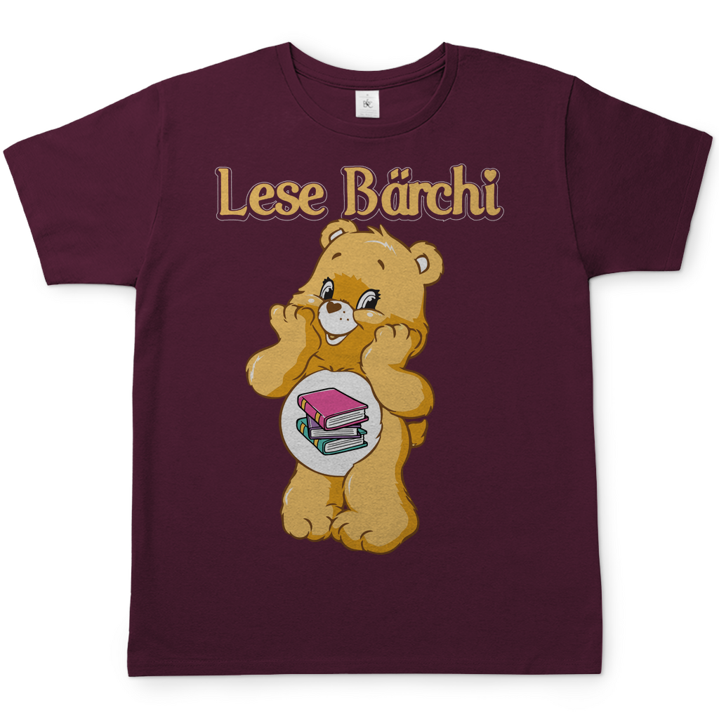 Lese Bärchi - Glücksbärchi - Herren Shirt Burgundy