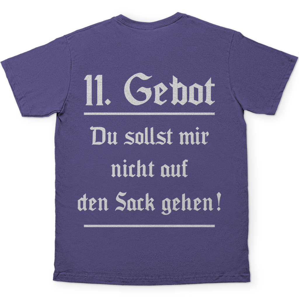 11. Gebot du sollst mir nicht auf den Sack gehen - Herren Shirt Millennial Lilac