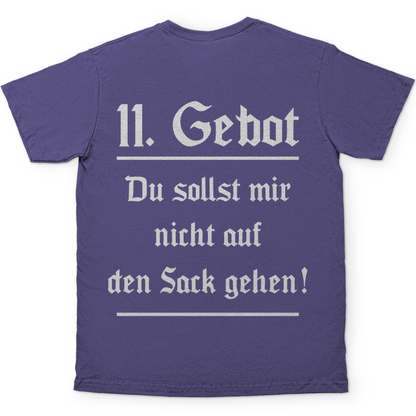 11. Gebot du sollst mir nicht auf den Sack gehen - Herren Shirt Millennial Lilac