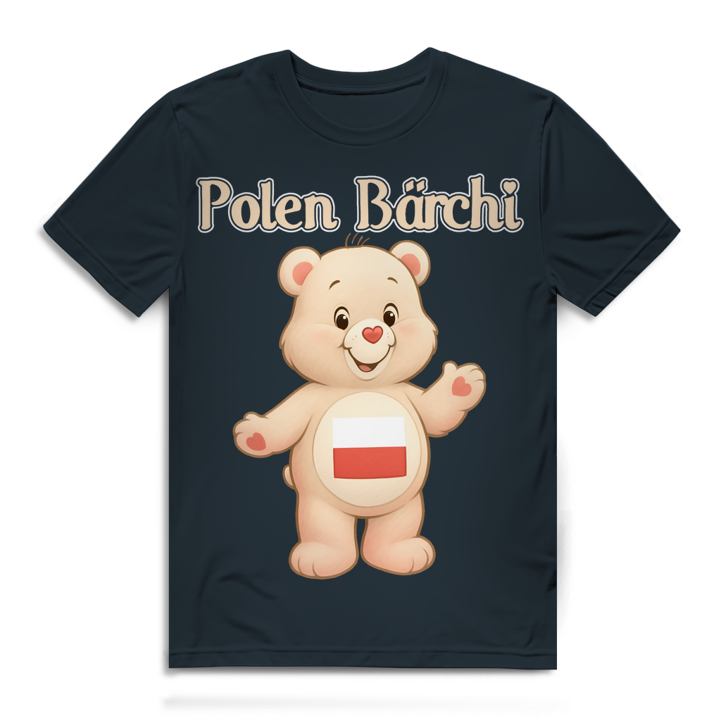 Polen Bärchi - Glücksbärchi - Herren Premium Bio T-Shirt Dark Grey Solid
