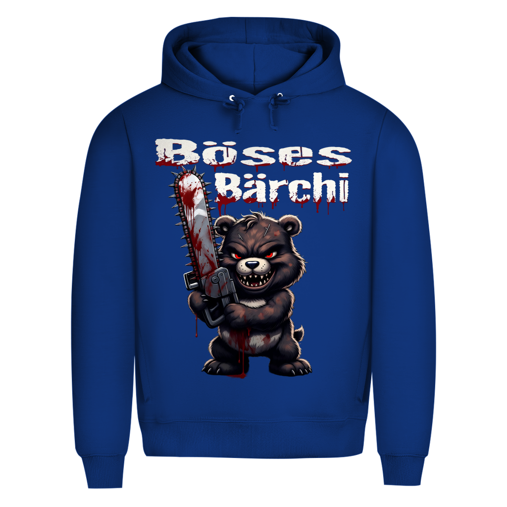 Böses Bärchi Kettensäge Herren Premium Bio Hoodie Royal