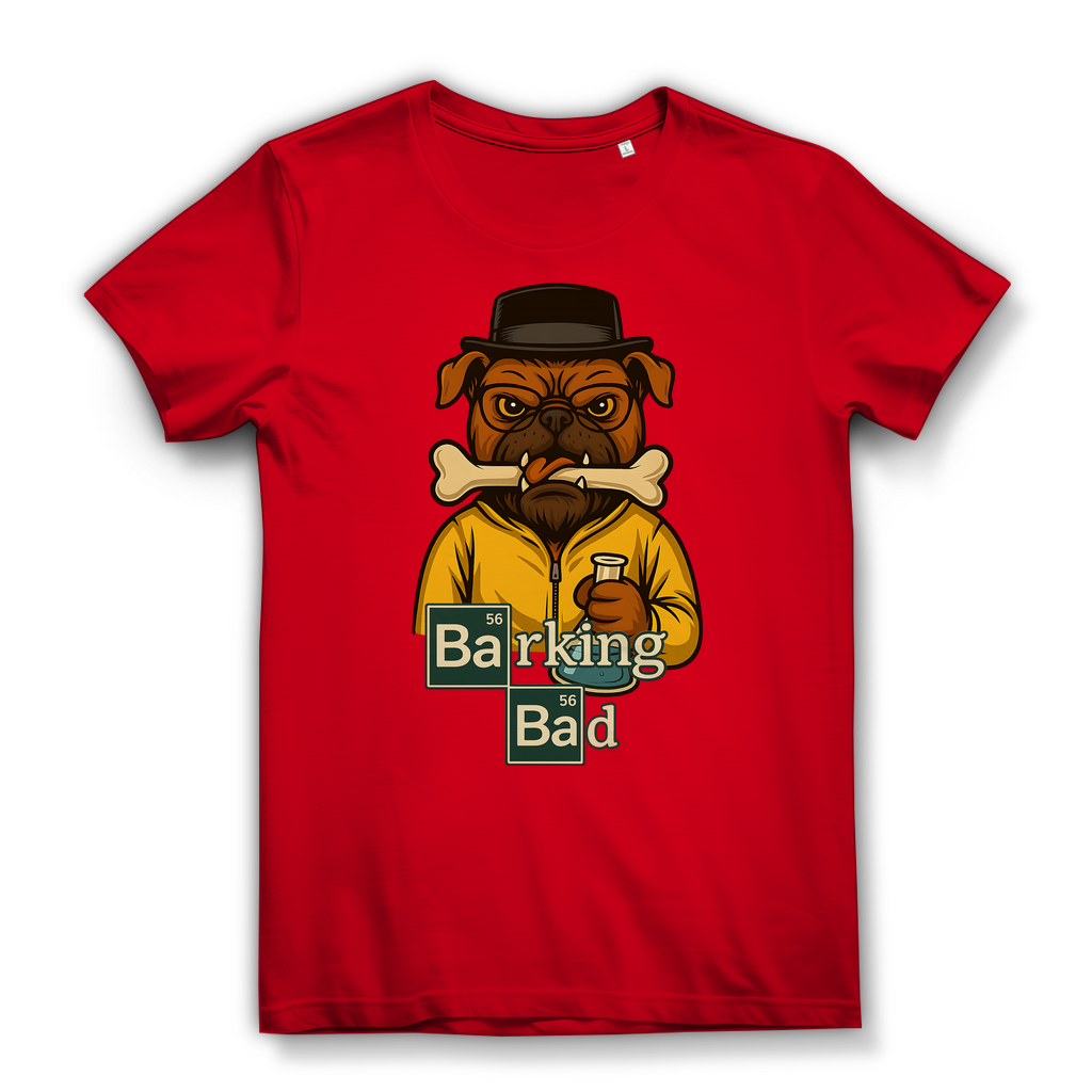 Breaking Bad Barking Bad Dog Hunde - Damen Premium Bio T-Shirt Red