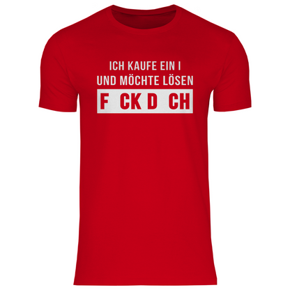 Ich kaufe ein I und möchte lösen - Herren Shirt Red