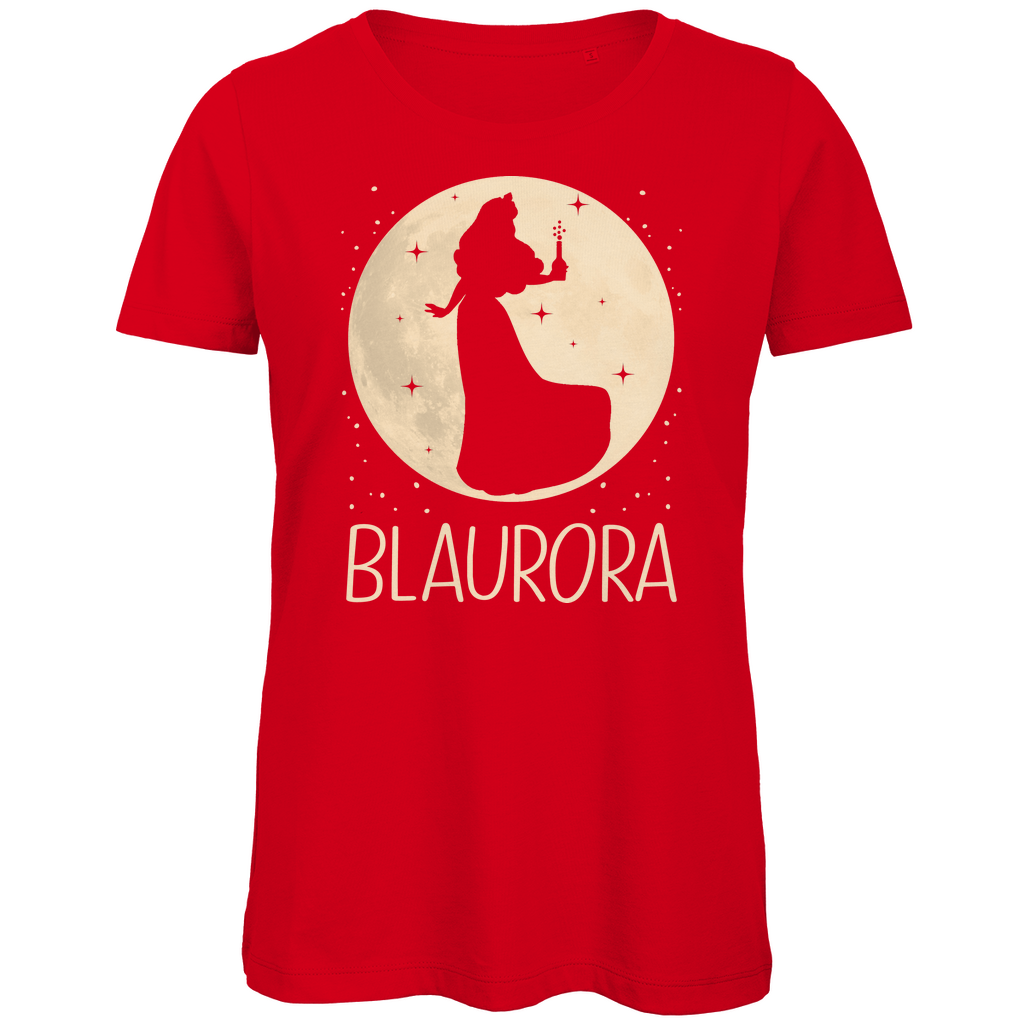 Mond Prinzessin - Blaurora - Damen Premium Bio T-Shirt Red