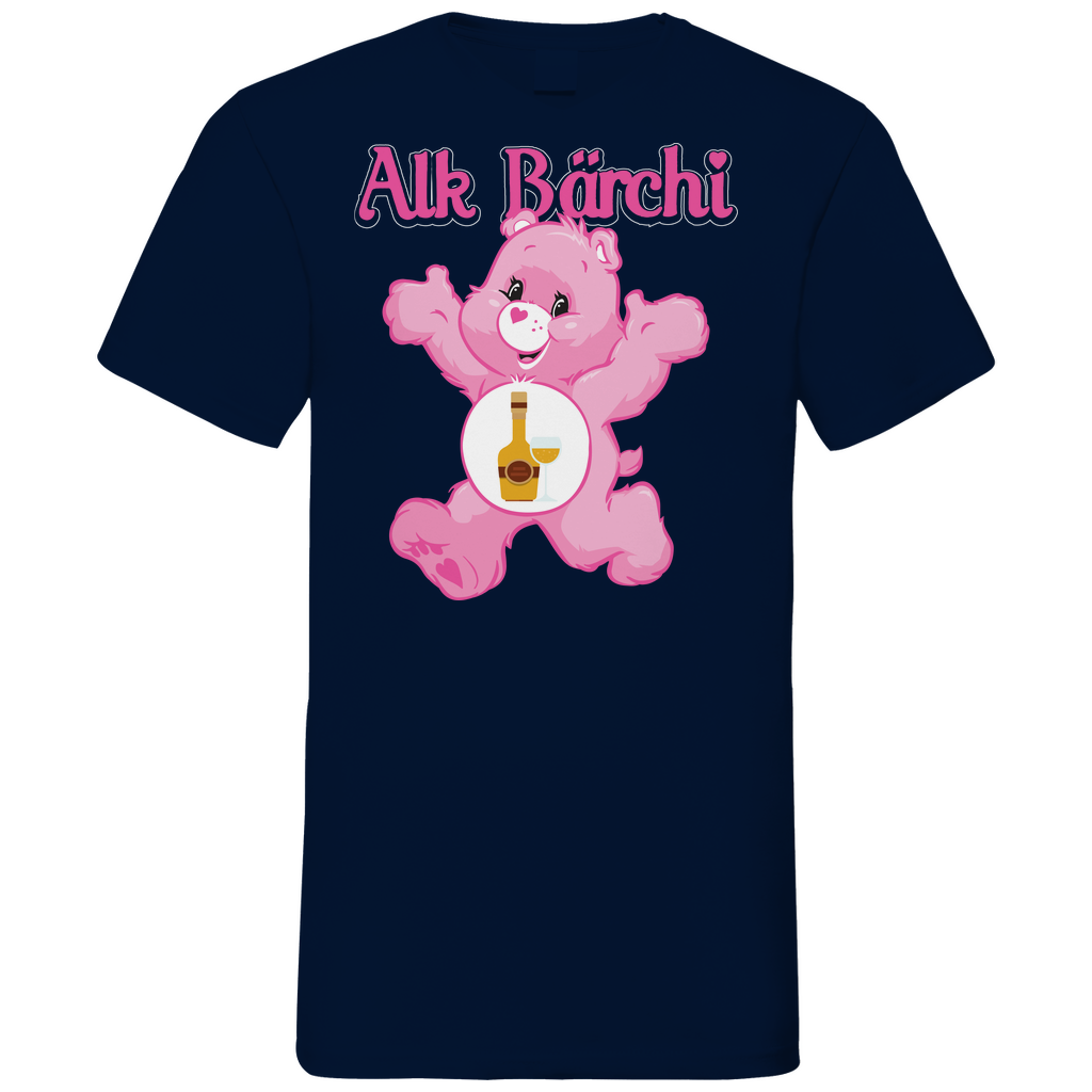 Alk Bärchi - Glücksbärchi - Herren V-Neck Shirt