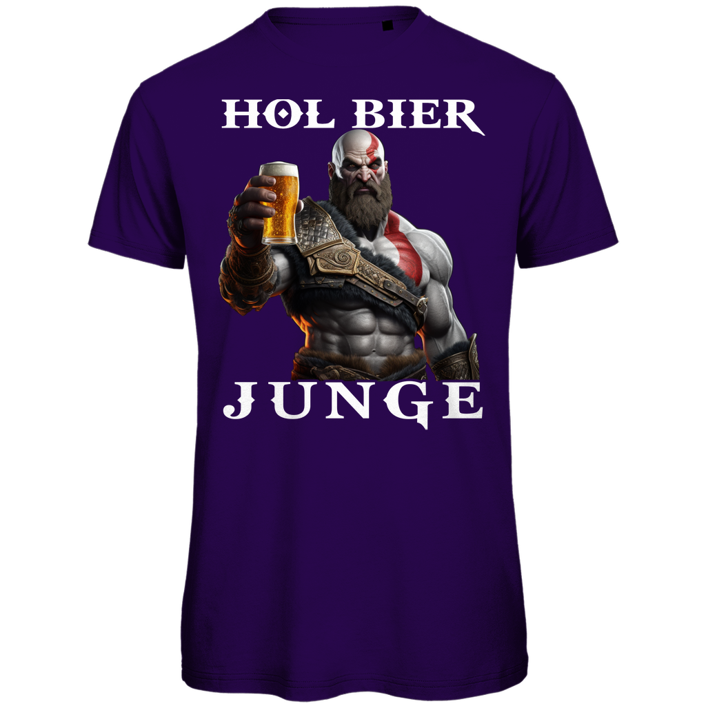 Kratos God of War hol Bier Junge - Herren Premium Bio T-Shirt Urban Purple