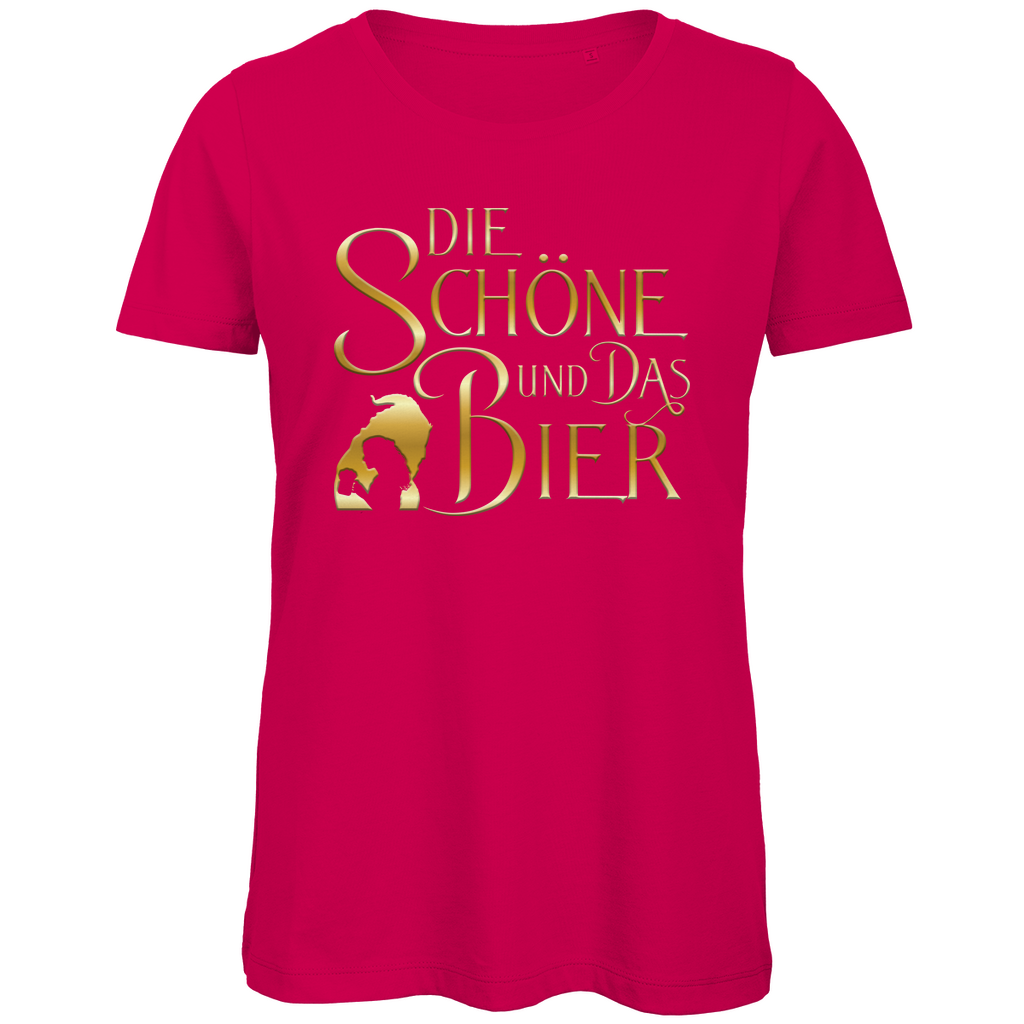 Die Schöne und das Biest Bier - Damen Premium Bio T-Shirt Fuchsia