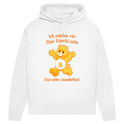 Damen Premium Bio Hoodie Ich möchte ein Bier Bärchi sein das wäre wunderbar! White