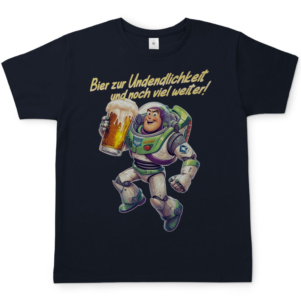 Bier zur Unendlichkeit und noch viel weiter - Buzz Lightyear Toy Story - Herren Shirt Navy
