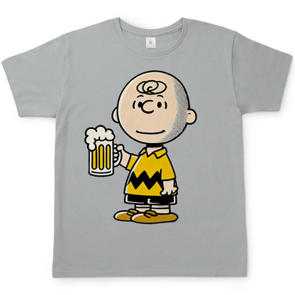 Charly Brown mit Bier -  Die Peanuts - Herren Shirt
