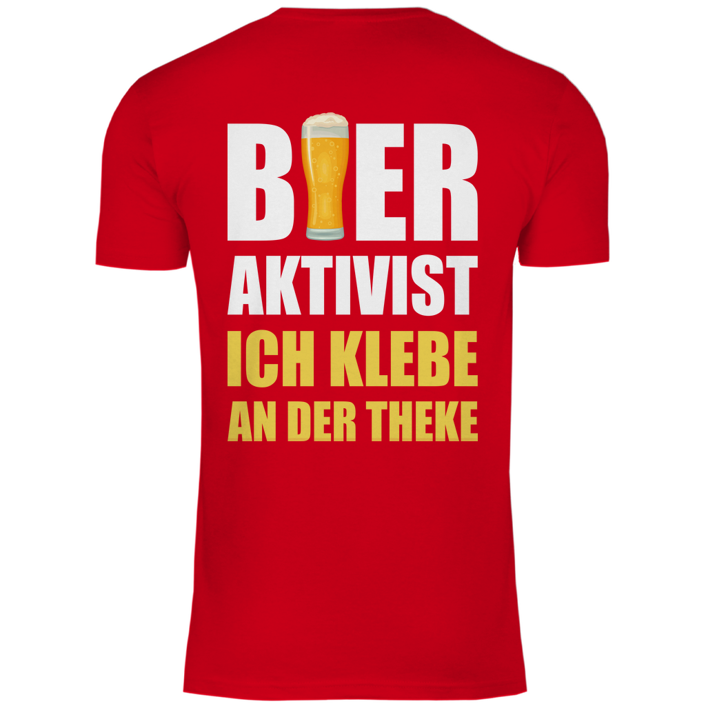 Bier Aktivist Ich klebe an der Theke - Herren Shirt