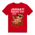 Herren Bio Shirt Jahaa Mache Ich Später Vielleicht Chill Bär Glücksbärchi Red