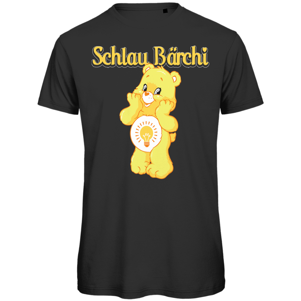 Schlau Bärchi Glücksbärchi - Herren Premium Bio T-Shirt Black