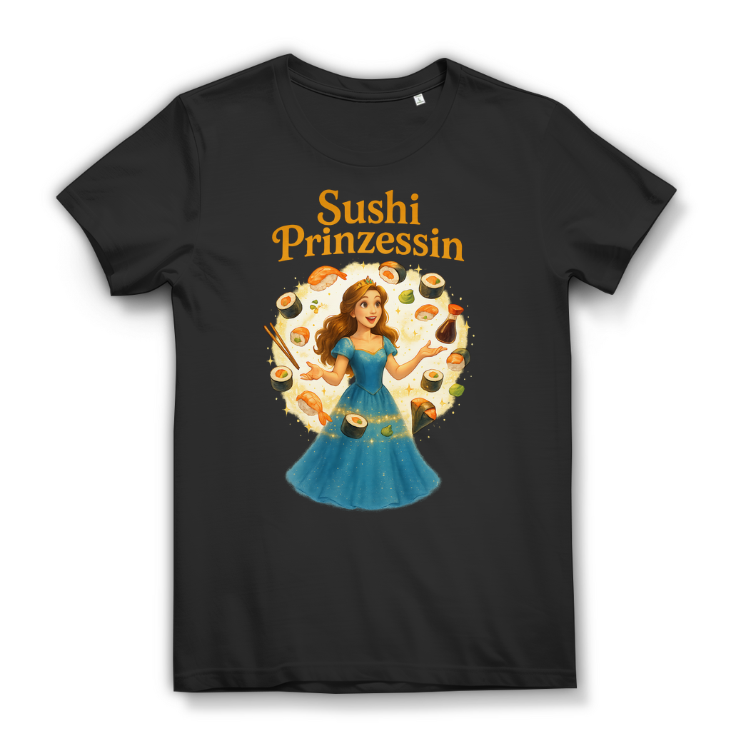 Sushi Prinzessin - Damen Premium Bio T-Shirt Black