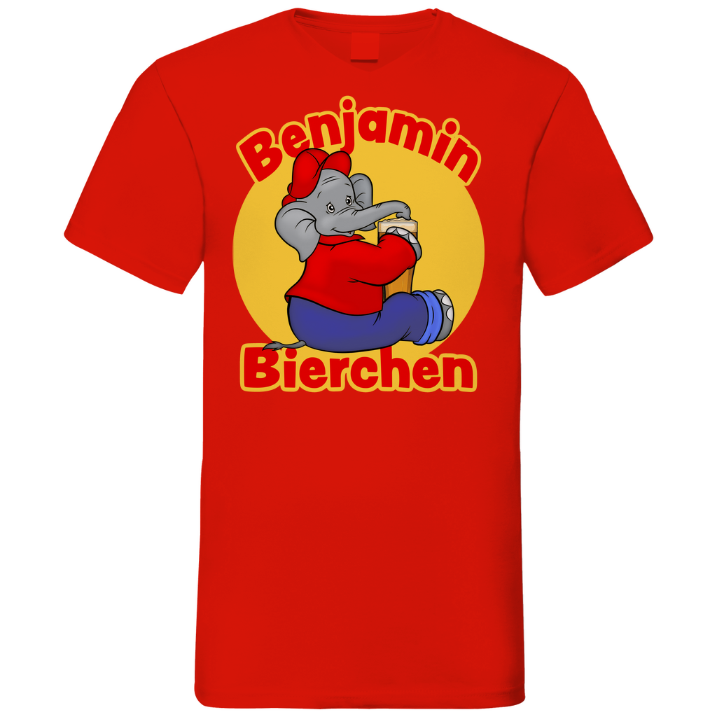 Benjamin Blümchen Bierchen - Herren V-Neck Shirt