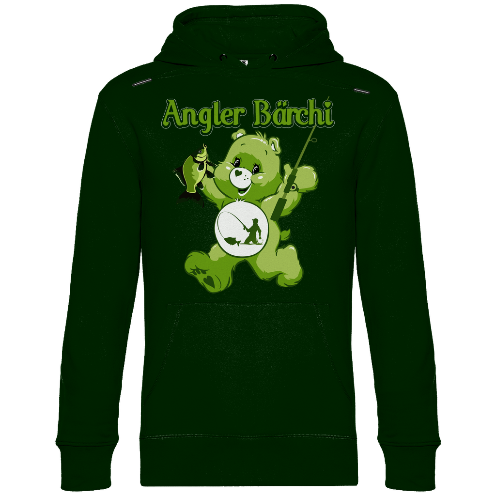 Angler Bärchi - Glücksbärchi - Unisex Hoodie Forest Green