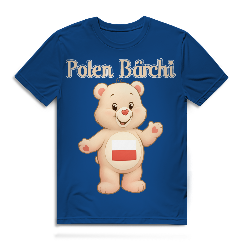 Polen Bärchi - Glücksbärchi - Herren Premium Bio T-Shirt Royal Blue