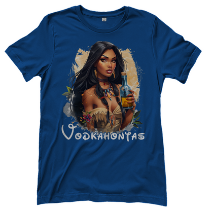 Vodkahontas Retro - Damenshirt Royal Blue