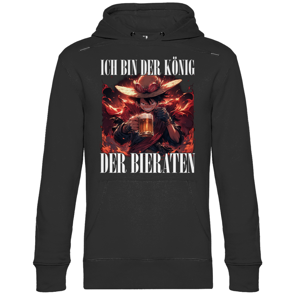 König der Bieraten - One Piece Ruffy - Unisex Hoodie Black