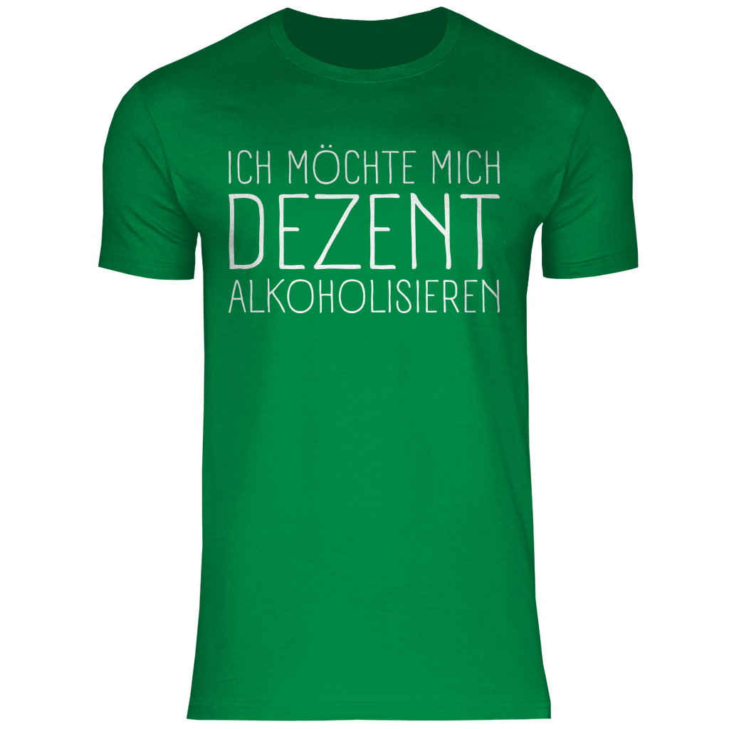Ich möchte mich dezent alkoholisieren - Herren Shirt Kelly Green