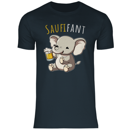 Saufifant - Herren Shirt Dark Grey Solid