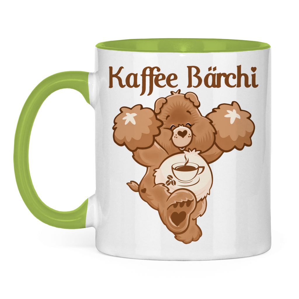 Kaffee Bärchi - Glücksbärchi - Tasse zweifarbig